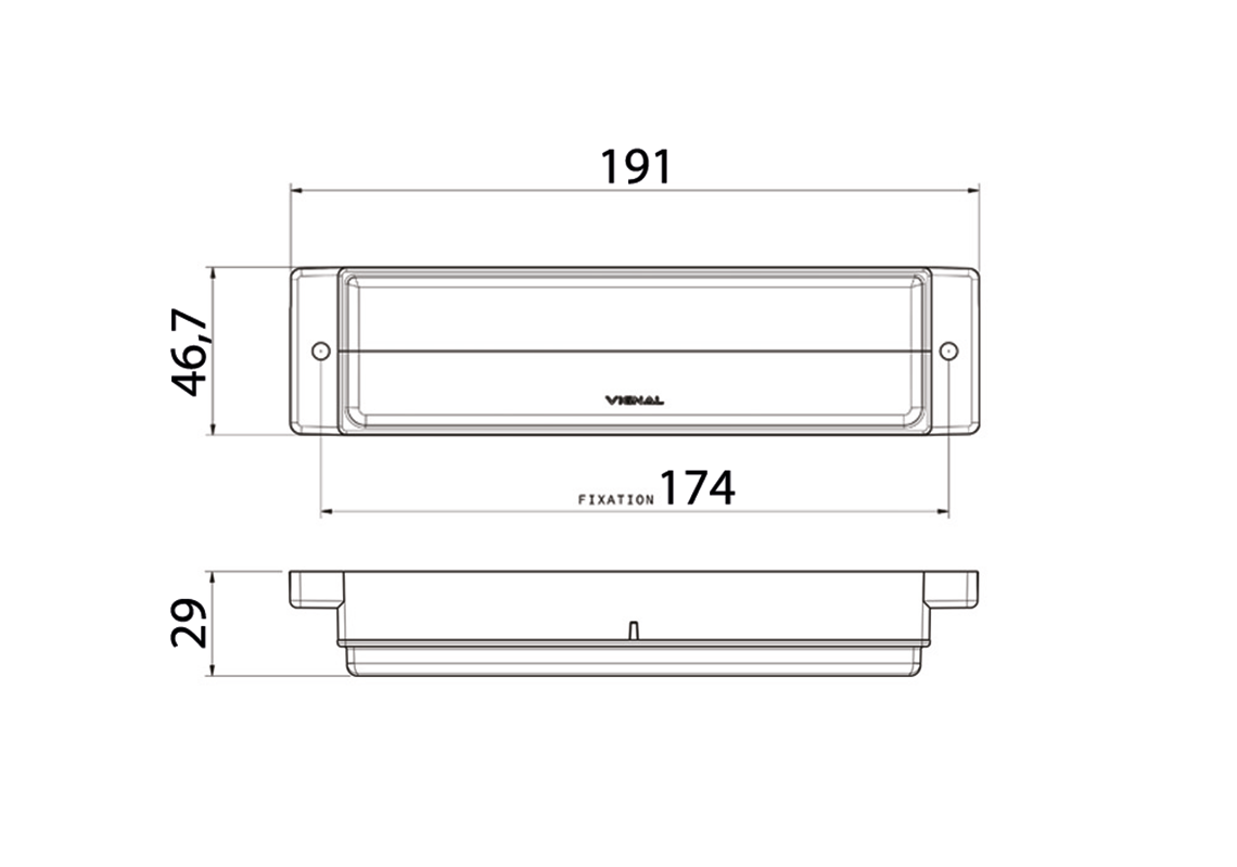 Rear lamp LED Left/Right to connect to tailgate light BL15